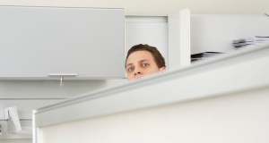 CISO DevOps Security peeking cubicle