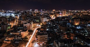 Gaza City at night