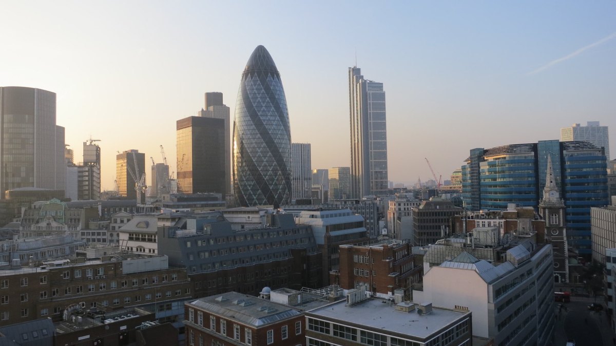 London skyline.