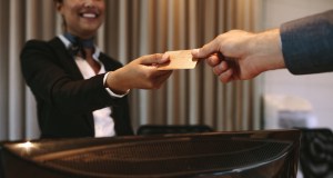 credit card, payment card, hotel