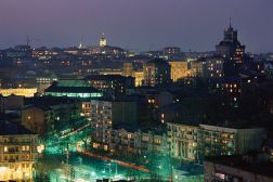 Kiev Skyline at Night, Ukraine