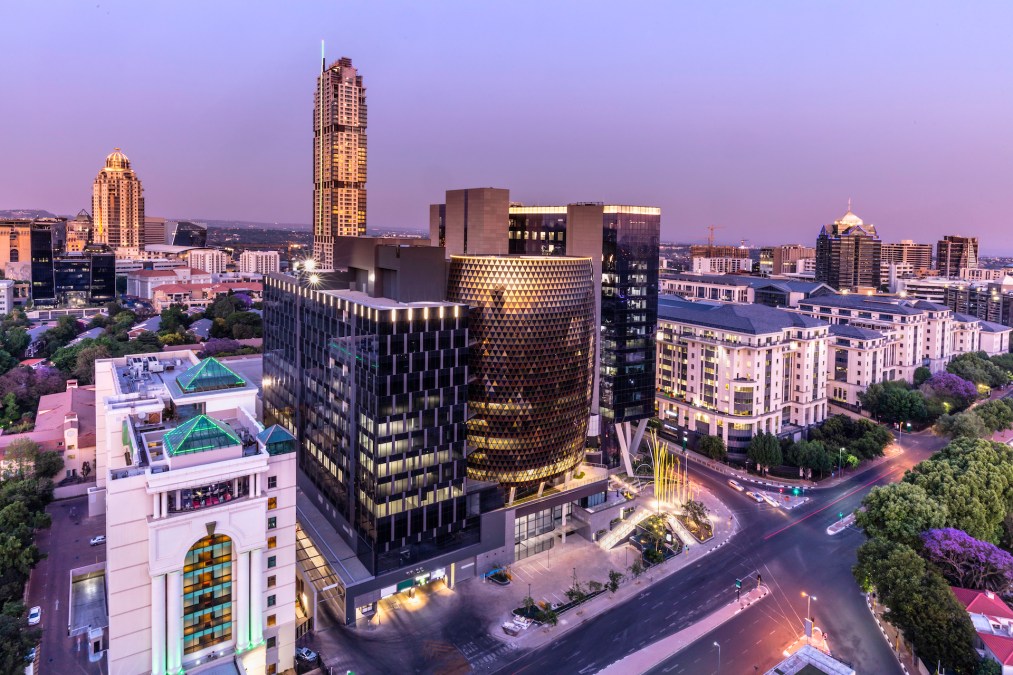Johannesburg, South Africa, Sandton financial district