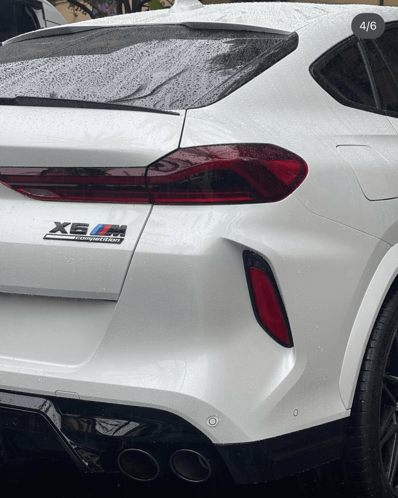 Photo of a BMW X6M posted to Antropenko’s public Instagram account Dec. 14, 2021. The car matches the description of the vehicle authorities seized in Irvine, California, February 2024.