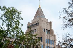 The Washington Post building in Washington. (Andrej Sokolow/Getty Images)