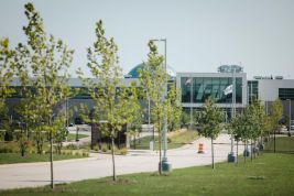 Foxconn campus in Mt. Pleasant, Wisconsin. (Taylor Glascock for The Washington Post via Getty Images)