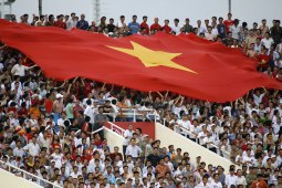 The Vietnamese flag.